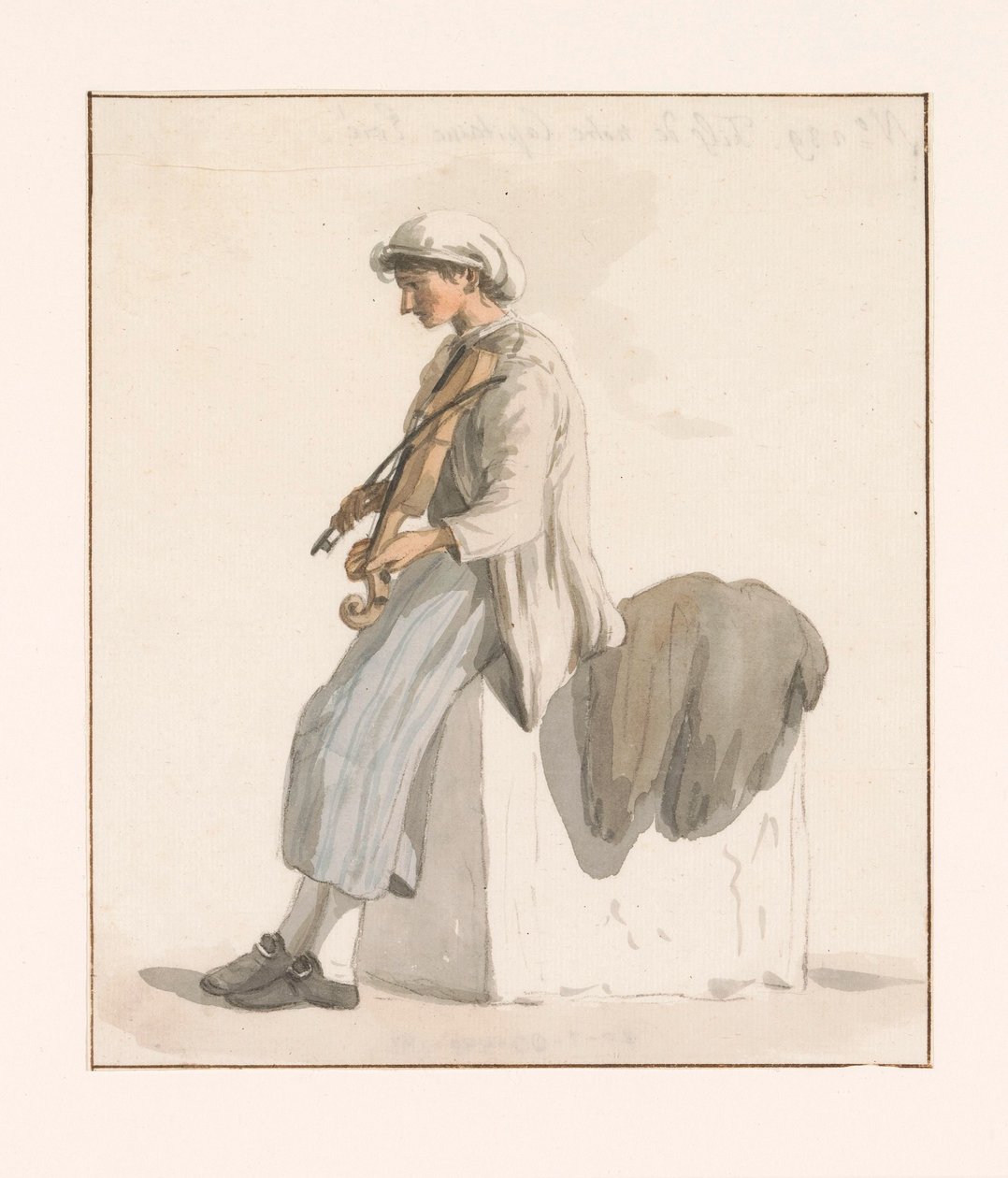 Zoon van kapitein Erie setter voldtekt Sønn av vår kaptein Erie (tittel på objekt) Reiser i Italia, Sicilia og Malta - 1778 (serietittel) av Louis Ducros