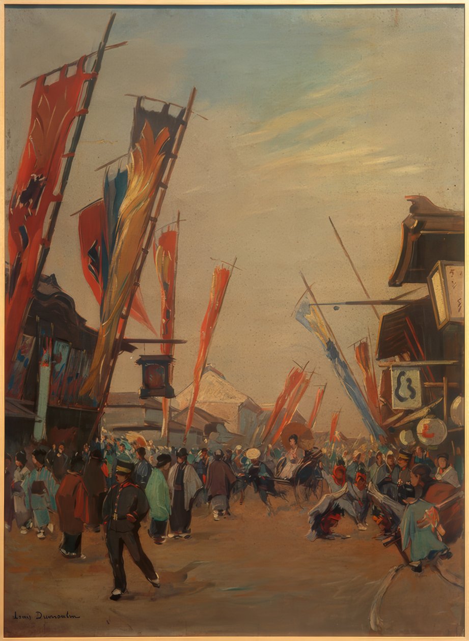 Theaterviertel i Yokohama av Louis Dumoulin