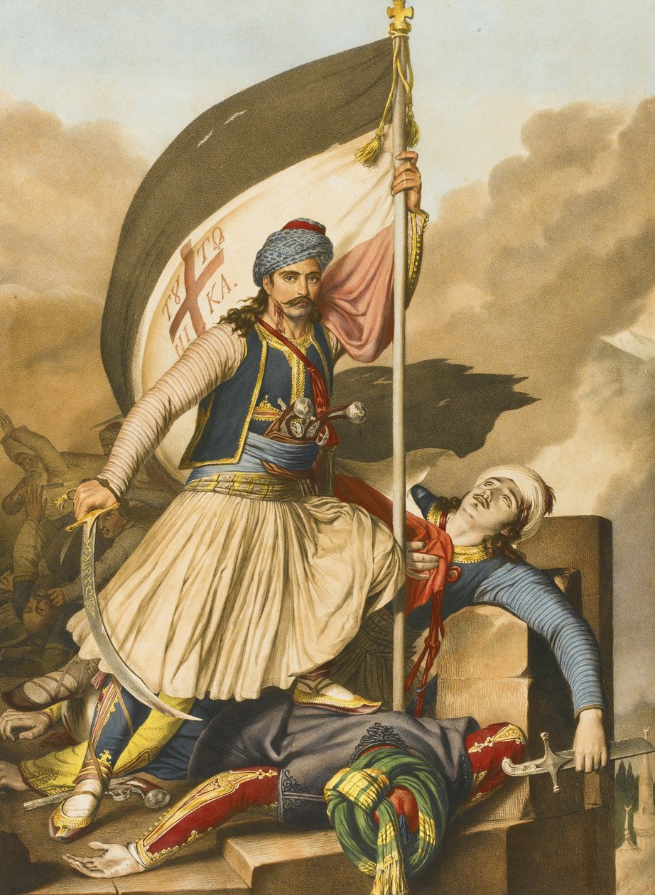 Nikolakis Mitropoulos. Fra reise til Athen og Konstantinopel, 1825 av Louis Dupré