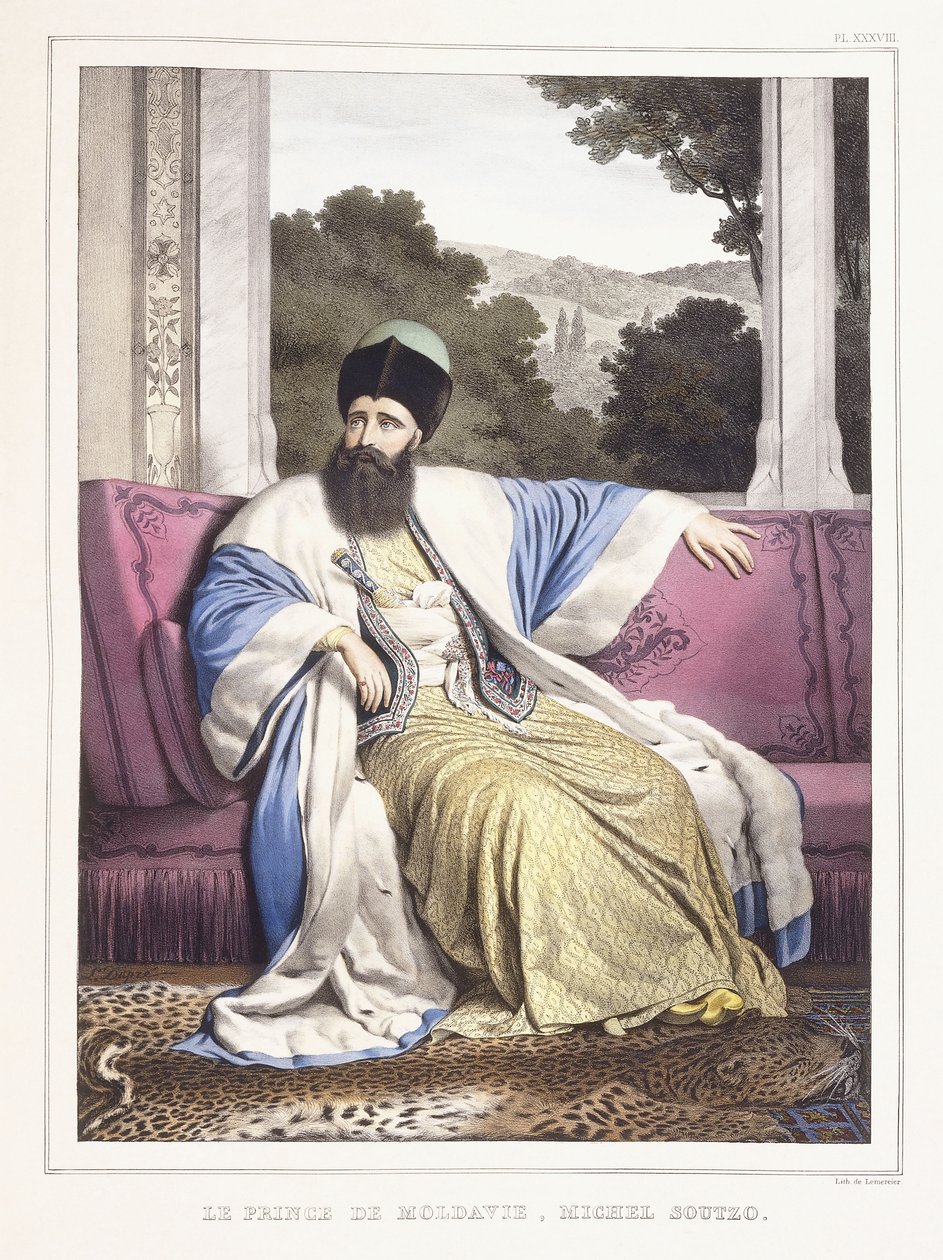 Prinsen av Moldova, Michael Soutzo; Prinsen av Moldavia, Michel Soutzo, 1825-1837 av Louis Dupré