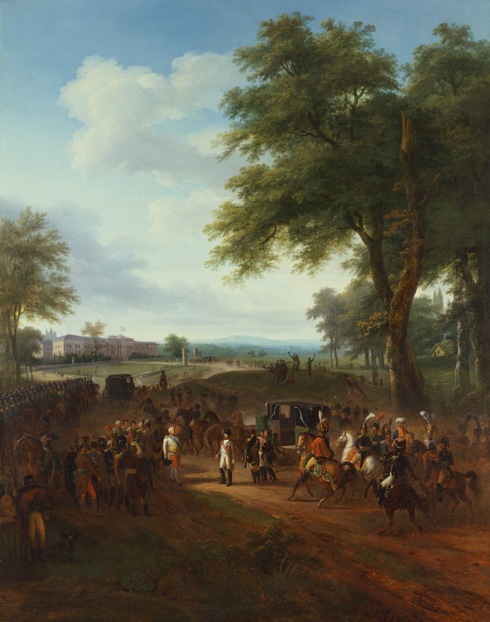 Napoleon mottatt av Frederick Duke of Württemberg, 2. oktober av Louis Etienne Watelet