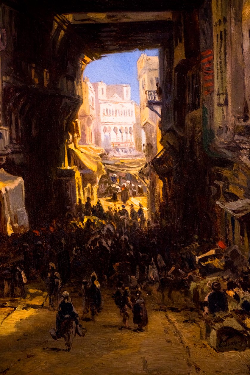 Gate i Kasbahen i Alger av Louis Eugene Gabriel Isabey