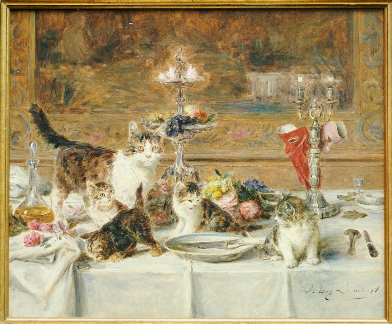 Etter middag gjester av Louis Eugene Lambert