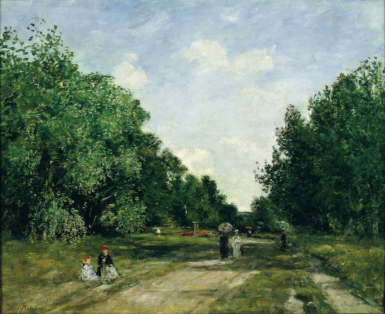 Cordier Park i Trouville av Eugene Louis Boudin