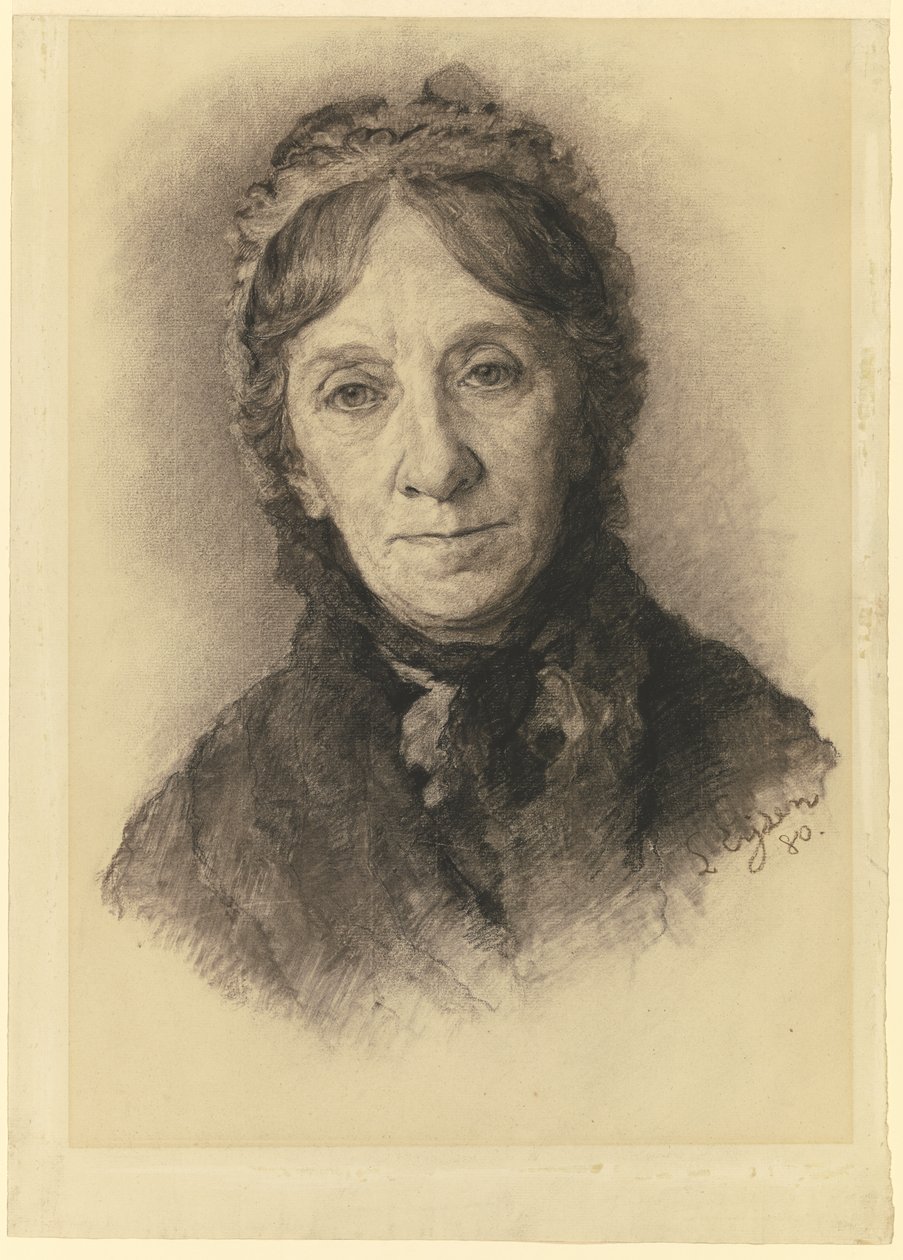 Portrett av kunstnerens mor av Louis Eysen