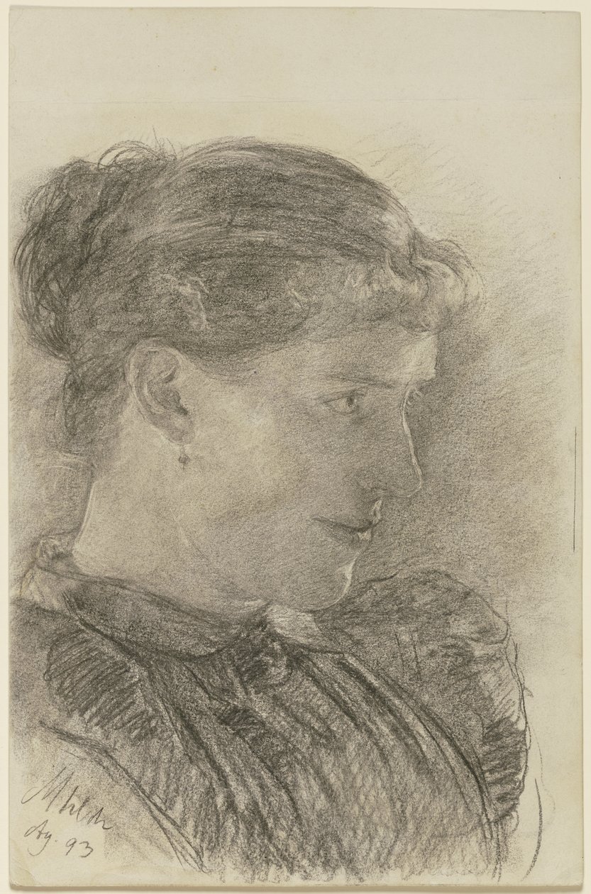 Portrett av kunstnerens søster av Louis Eysen