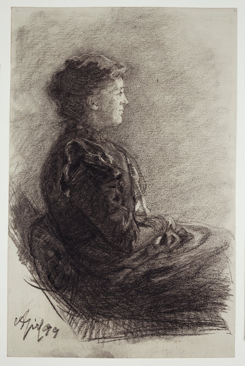 Portrett av tante Mary Eysen av Louis Eysen