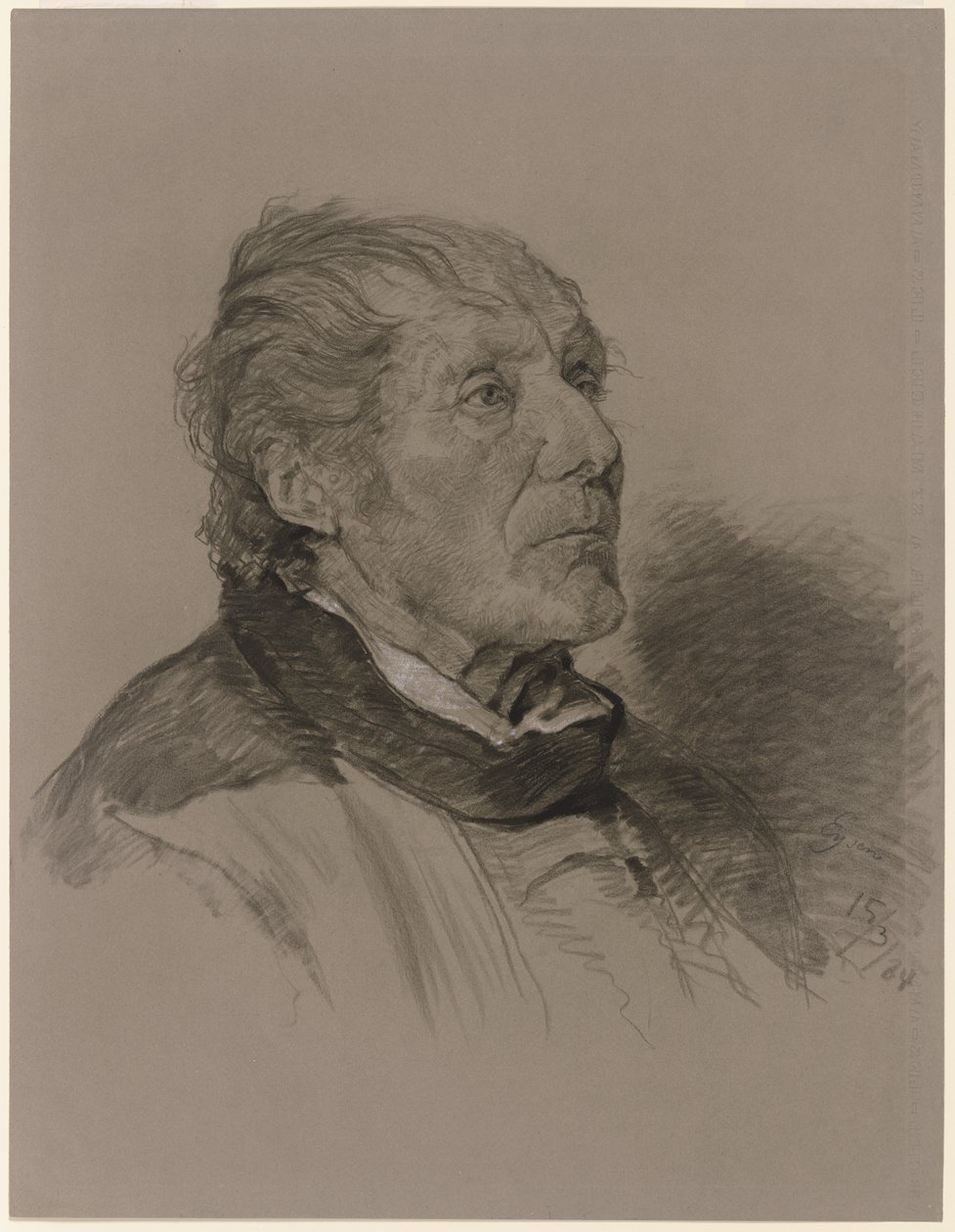 Portrett av en gammel mann av Louis Eysen