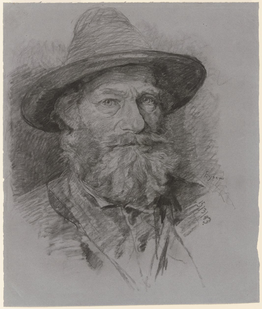 Portrett av fetteren Hils av Louis Eysen