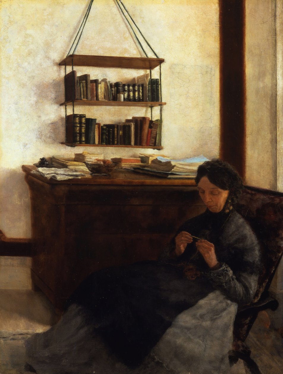 Kunstnerens mor, 1877 av Louis Eysen