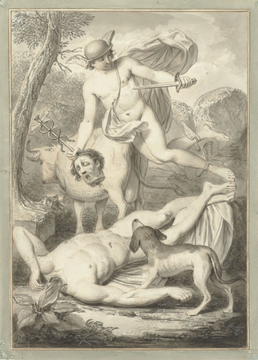 Merkur med hodet til Argus av Louis Fabritius Dubourg