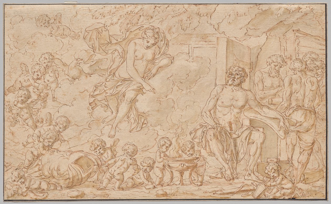 Venus ved Vulcans smia av Louis Felix de la Rue