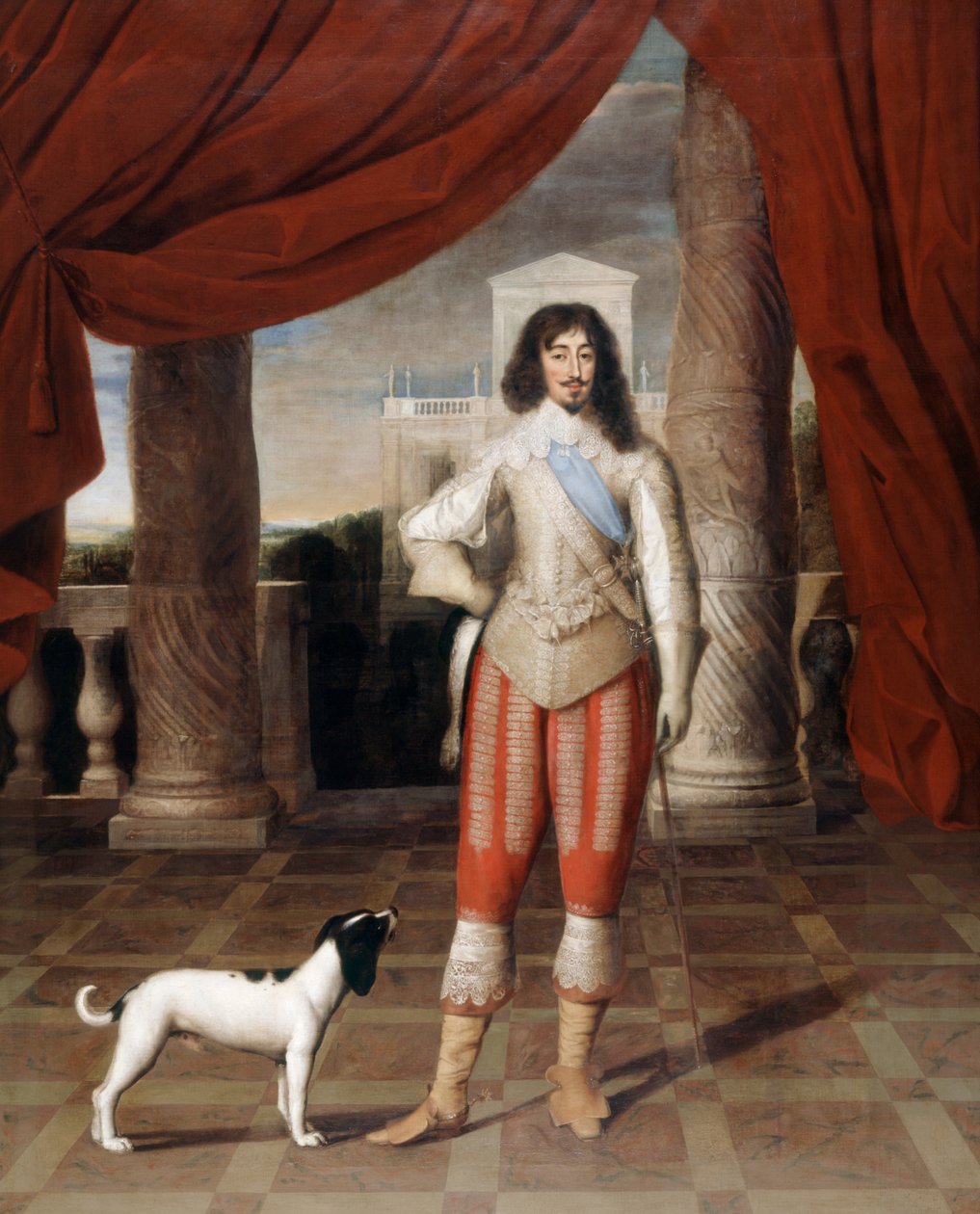 Louis XIII av Frankrike (olje på panel) av Louis Ferdinand (c.1612 89) Elle