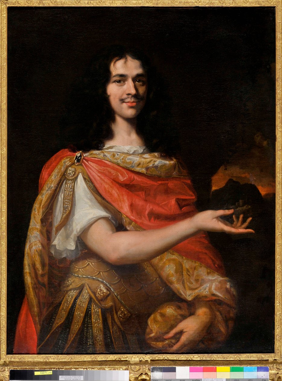 Portrett av en komiker av Molieres tropp (olje på lerret) av Louis Ferdinand (c.1612 89) Elle