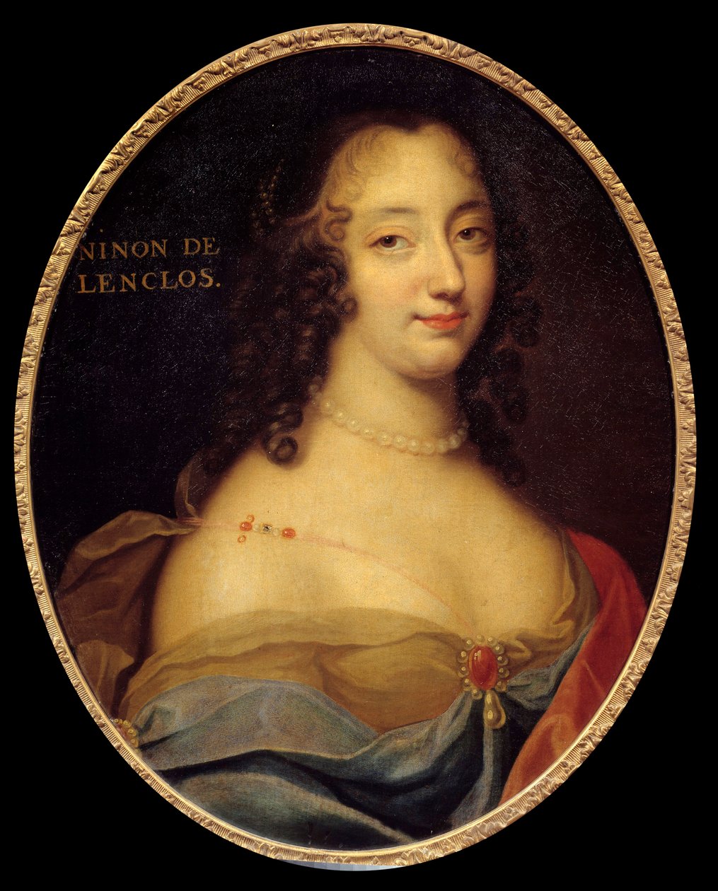 Portrett av den franske forfatteren Anne Ninon "" de l