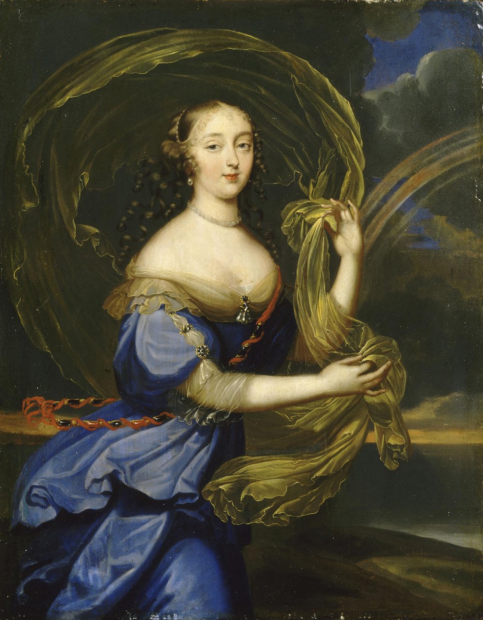 Françoise-Athénaïs de Rochechouart, Marquise de Montespan 1640-1707, som Iris av Louis Ferdinand Elle the Younger