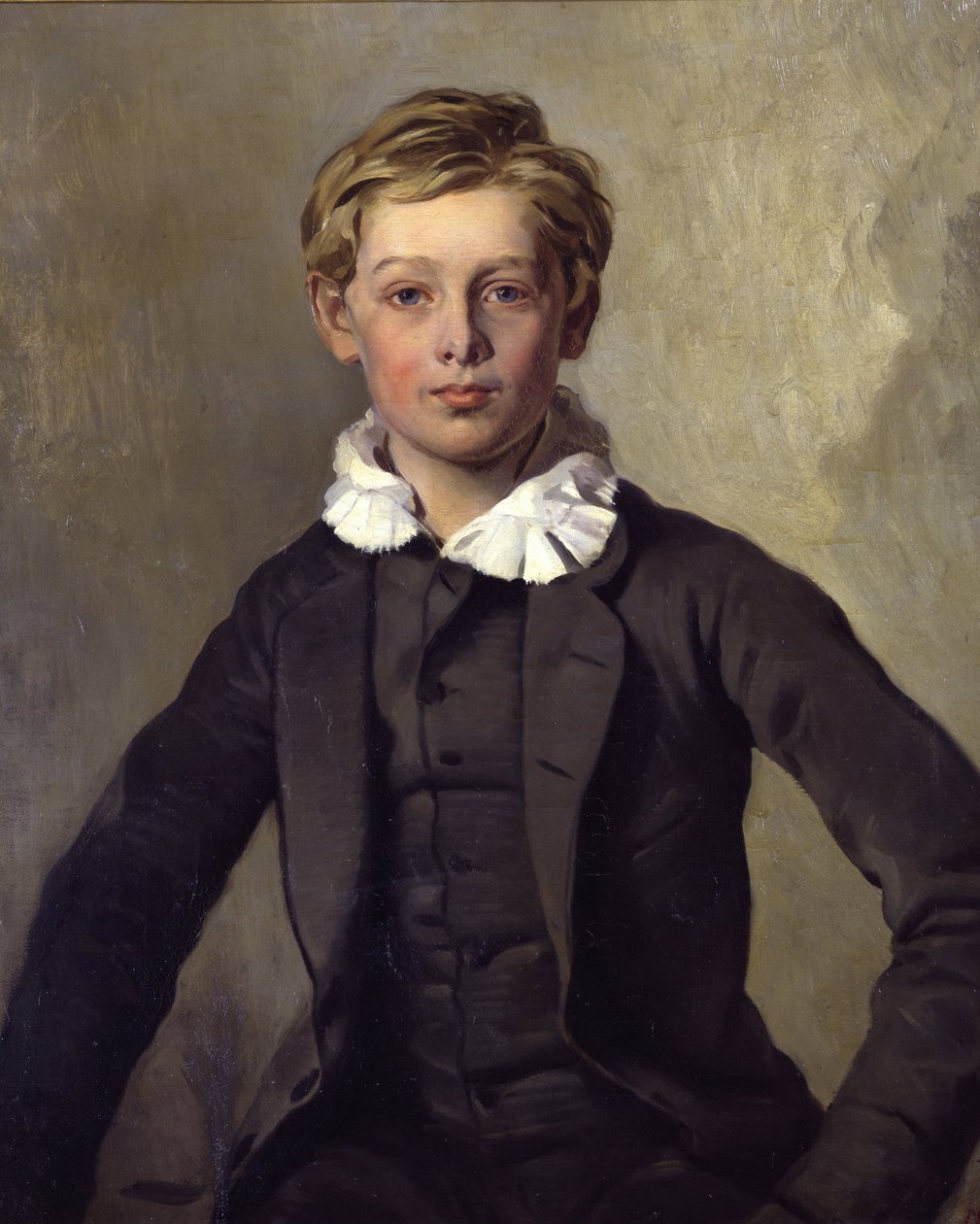 Rayski, Louis Ferdinand von (1806-1890) Portrett av grev Hans Haubold von Einsiedel - Olje på lerret 1855 Statsmuseer, Berlin 73,3x62,2 av Louis Ferdinand von Rayski