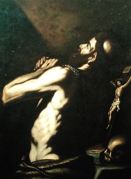 St. Jerome (olje på lerret) av Louis Finsonius or Finson