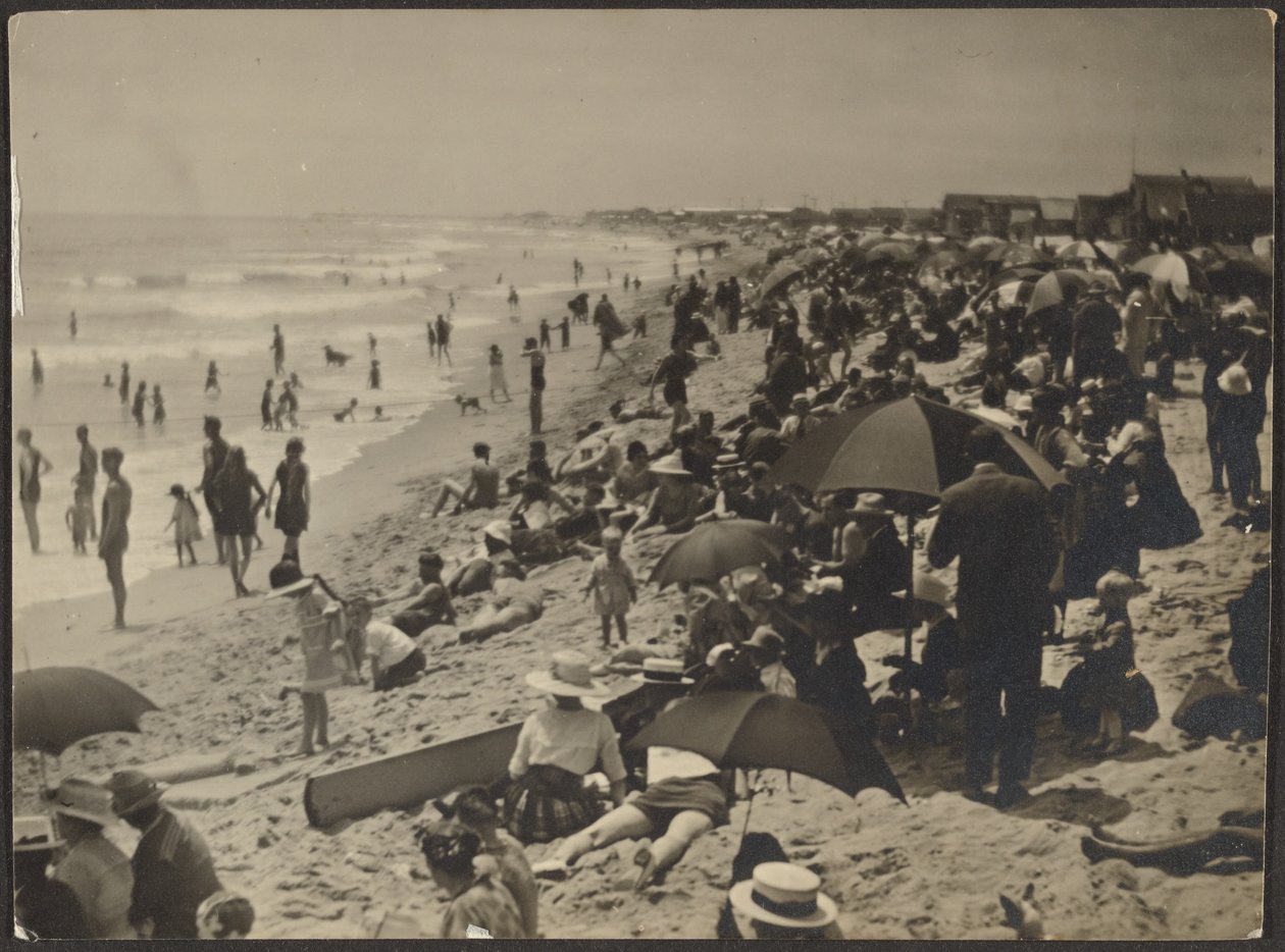 [Strandscene] av Louis Fleckenstein