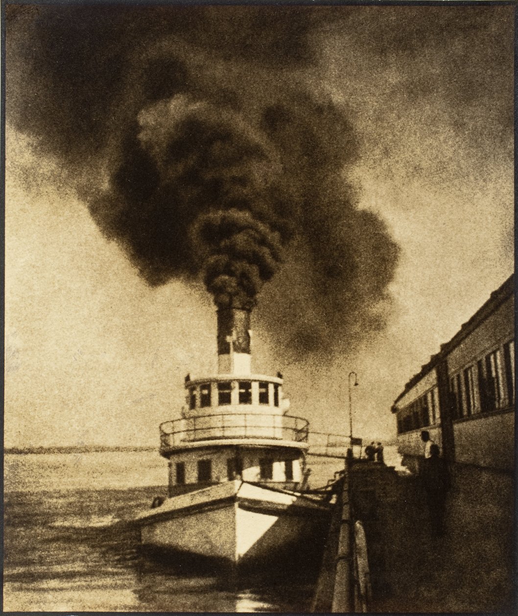 Fergetransport av tog over Mississippi av Louis Fleckenstein