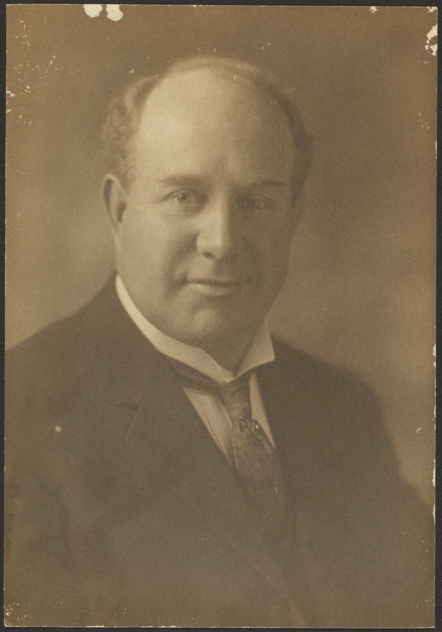 [Portrett av en skallet mann] av Louis Fleckenstein