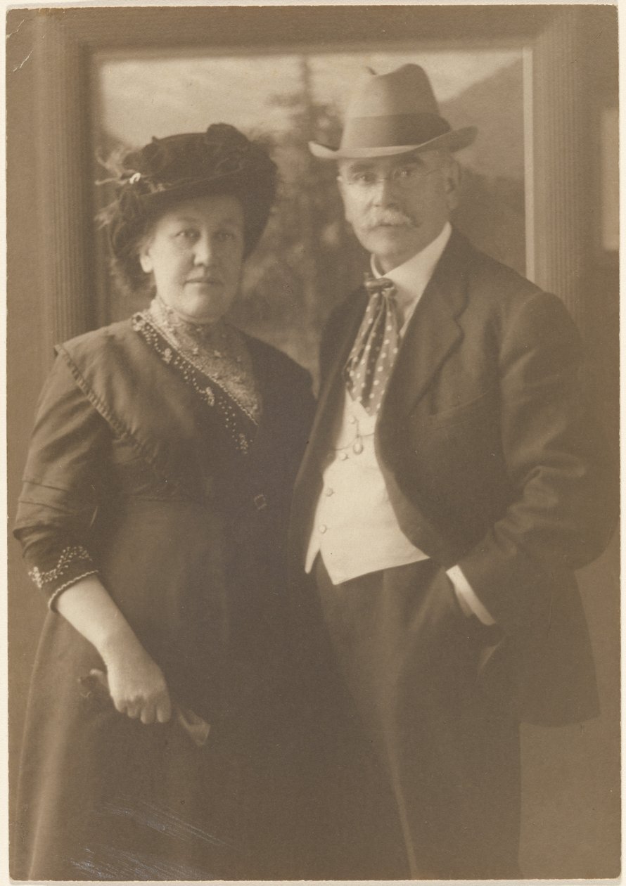 [Portrett av Fleckenstein og hans kone] av Louis Fleckenstein