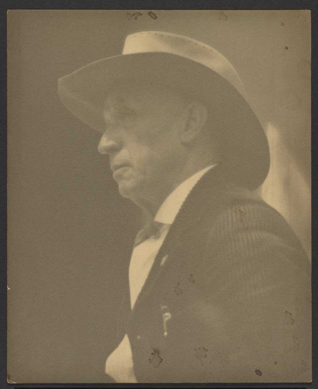 Portrett av en mann med en Stetson av Louis Fleckenstein