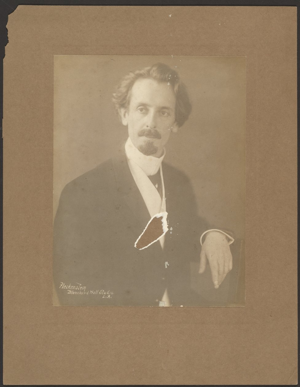 [Portrett av en mann med rund krage] av Louis Fleckenstein