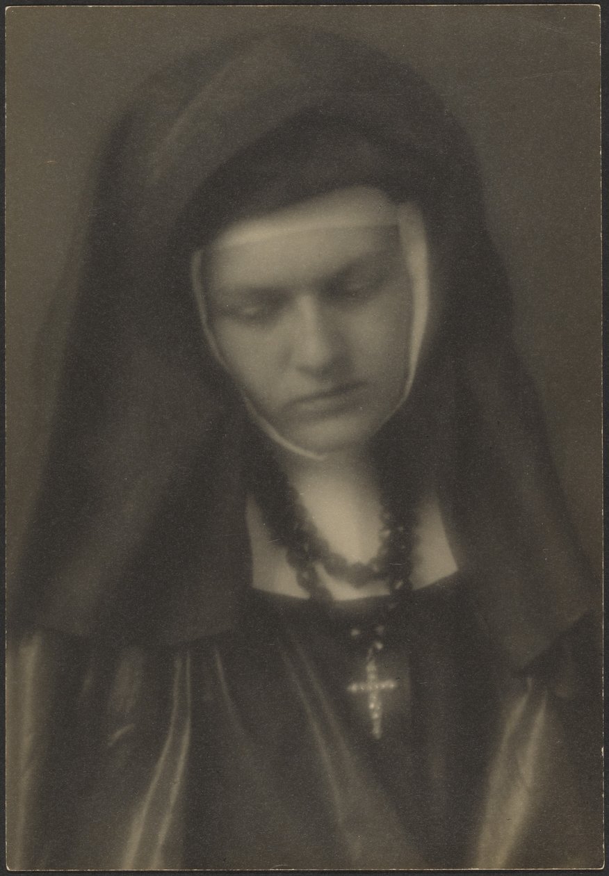 [Portrett av en nonne] av Louis Fleckenstein