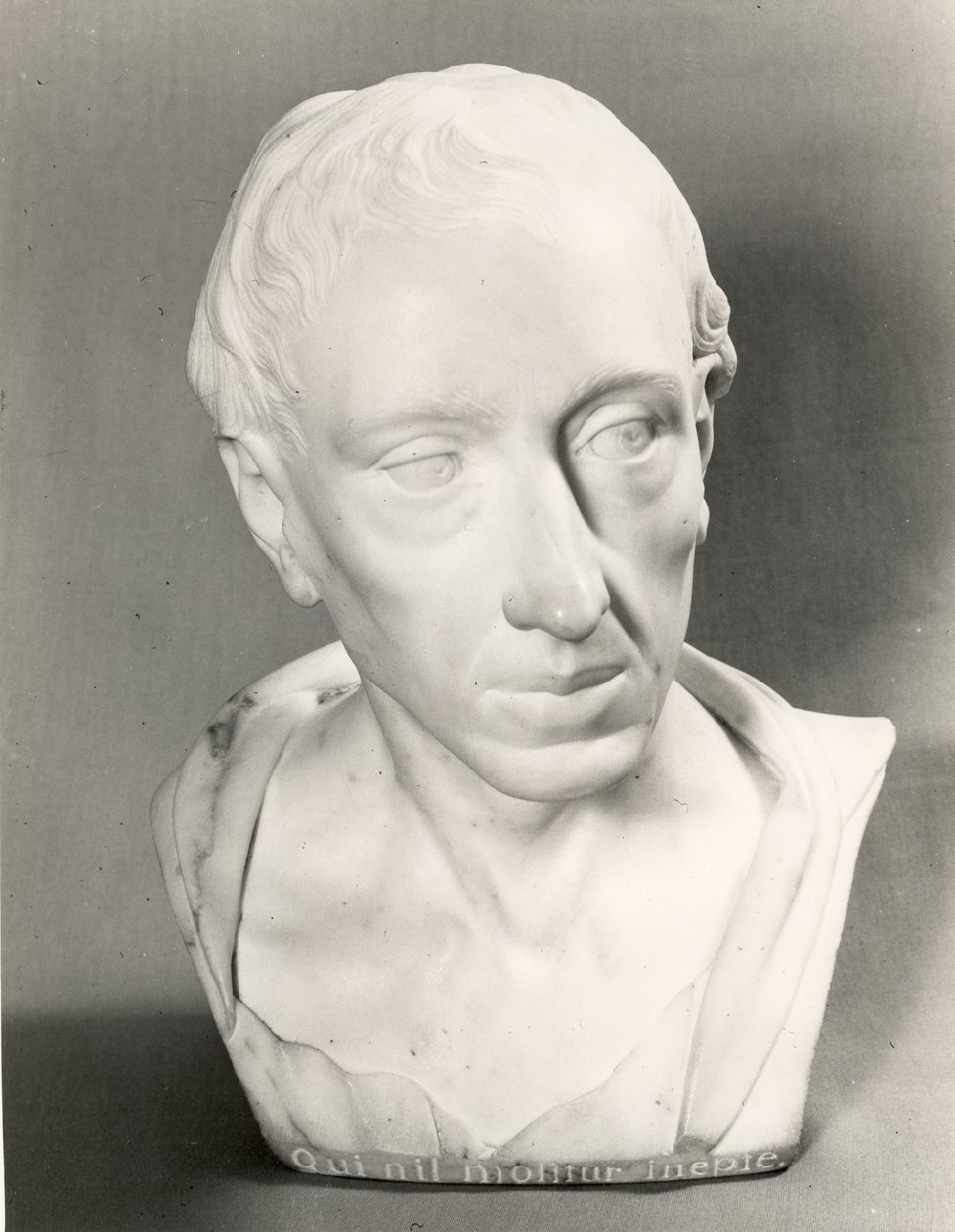 Byste av Alexander Pope (marmor) av Louis Francois Roubillac