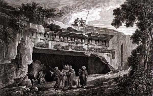 Gravmonumentet til kongene av Juda, plate 25 fra bind III av en 