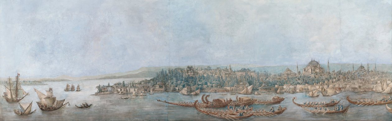 Panorama over Sarayburnu, slutten av 1700-tallet. av Louis Francois Cassas