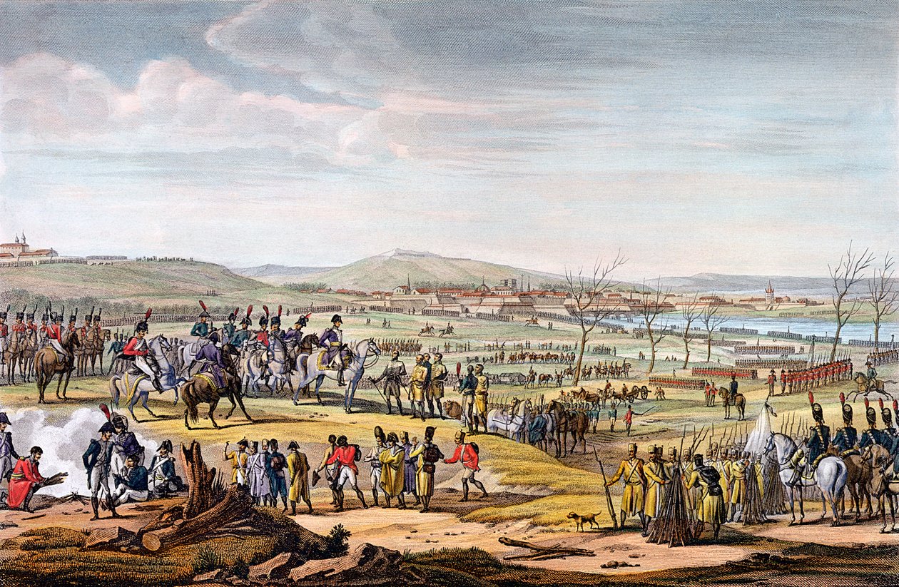 Slaget ved Ulm, Tyskland, 17. oktober 1805 av Louis Francois Couche