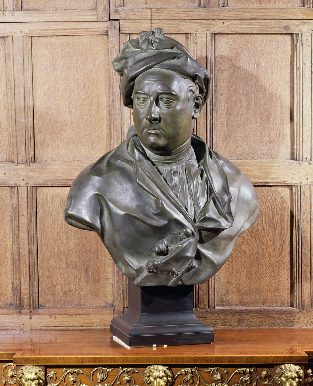 Byste av George Frederick Handel (1685-1759) (gips) av Louis Francois Roubillac