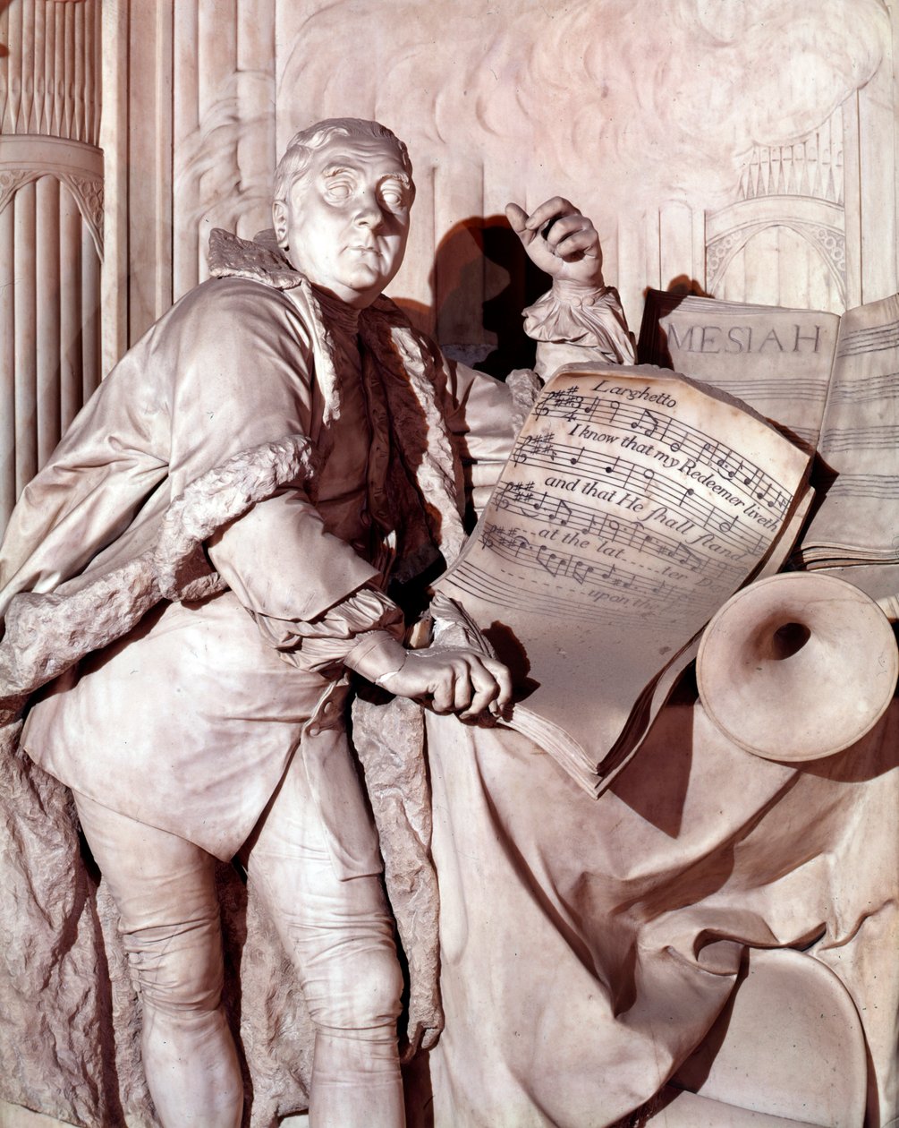 George Frederic Handel-monumentet, Westminster Abbey av Louis Francois Roubilliac