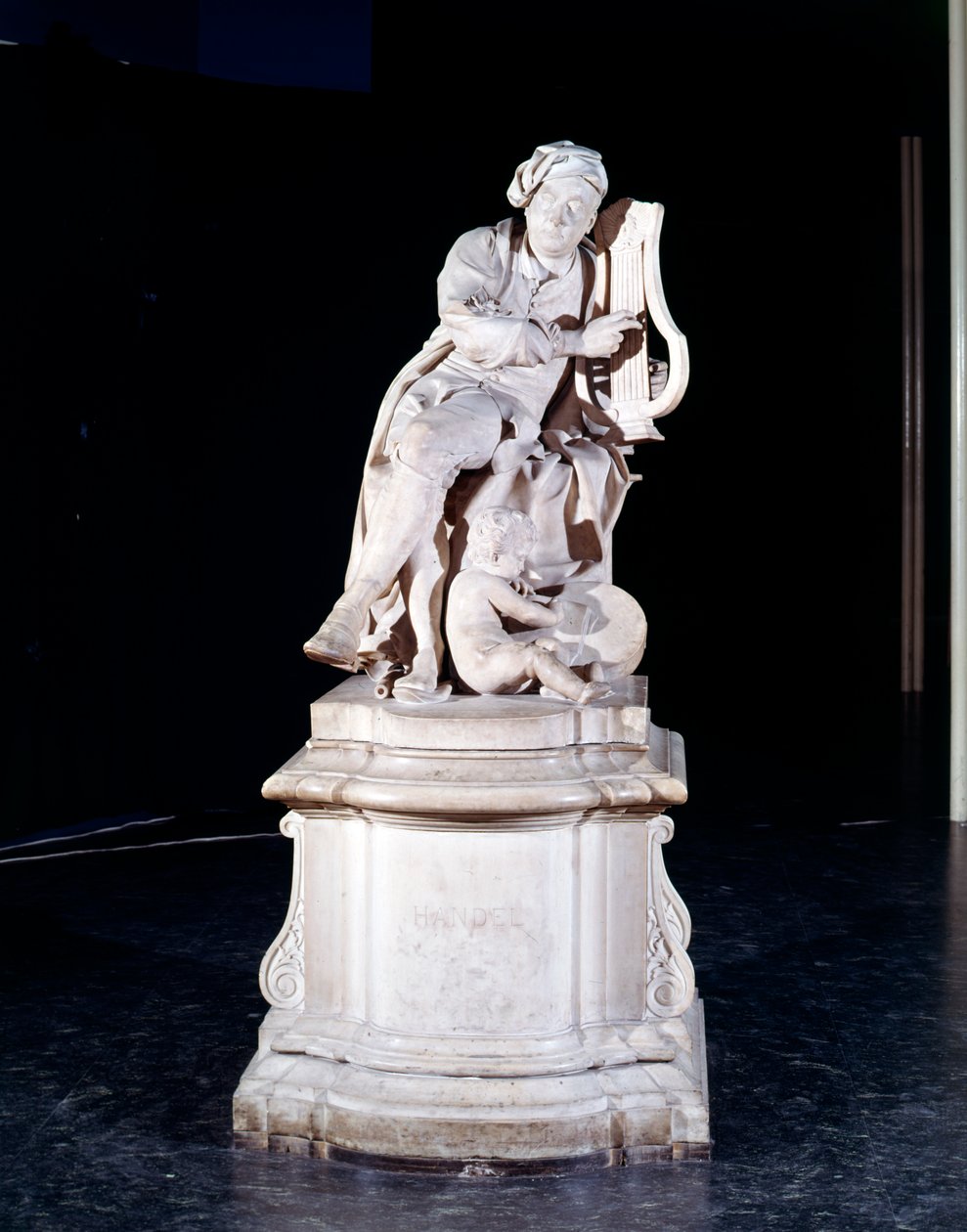 George Frederic Handel-statue av Roubiliac av Louis Francois Roubilliac