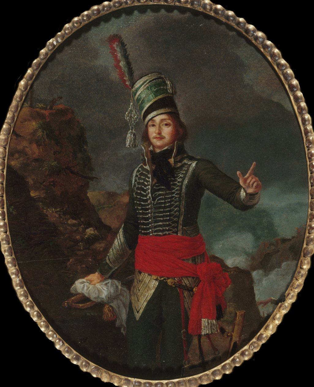Portrett av general François Séverin Marceau-Desgraviers 1769-1796, ca. 1796. av Louis François Sergent Marceau