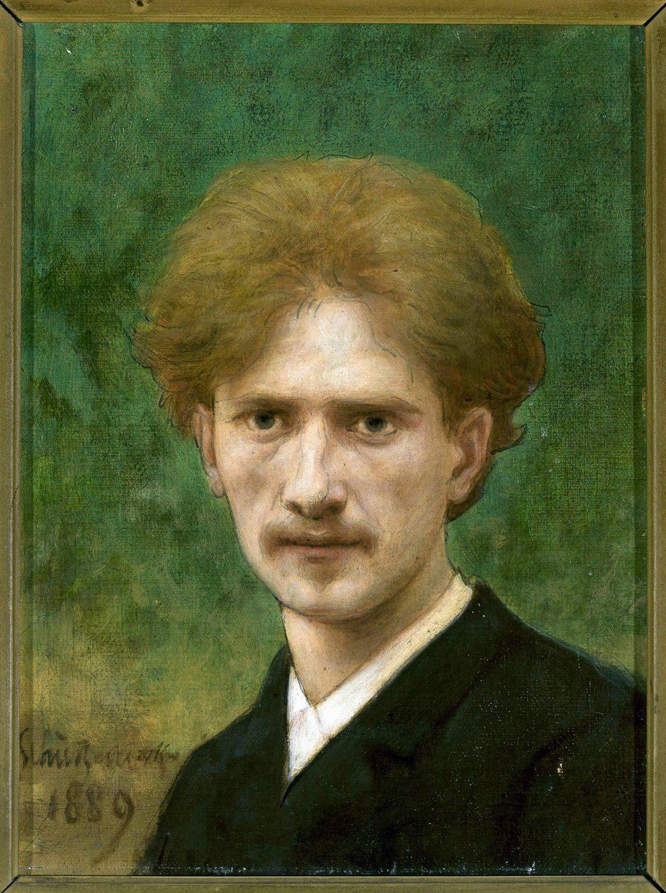 Portrett av Ignacy Jan Paderewski (1860-1941) av Schuetzenberger (Schutzenberg), Louis Frederic (1825-1903). Olje på lerret av Louis Frederic Schutzenberger