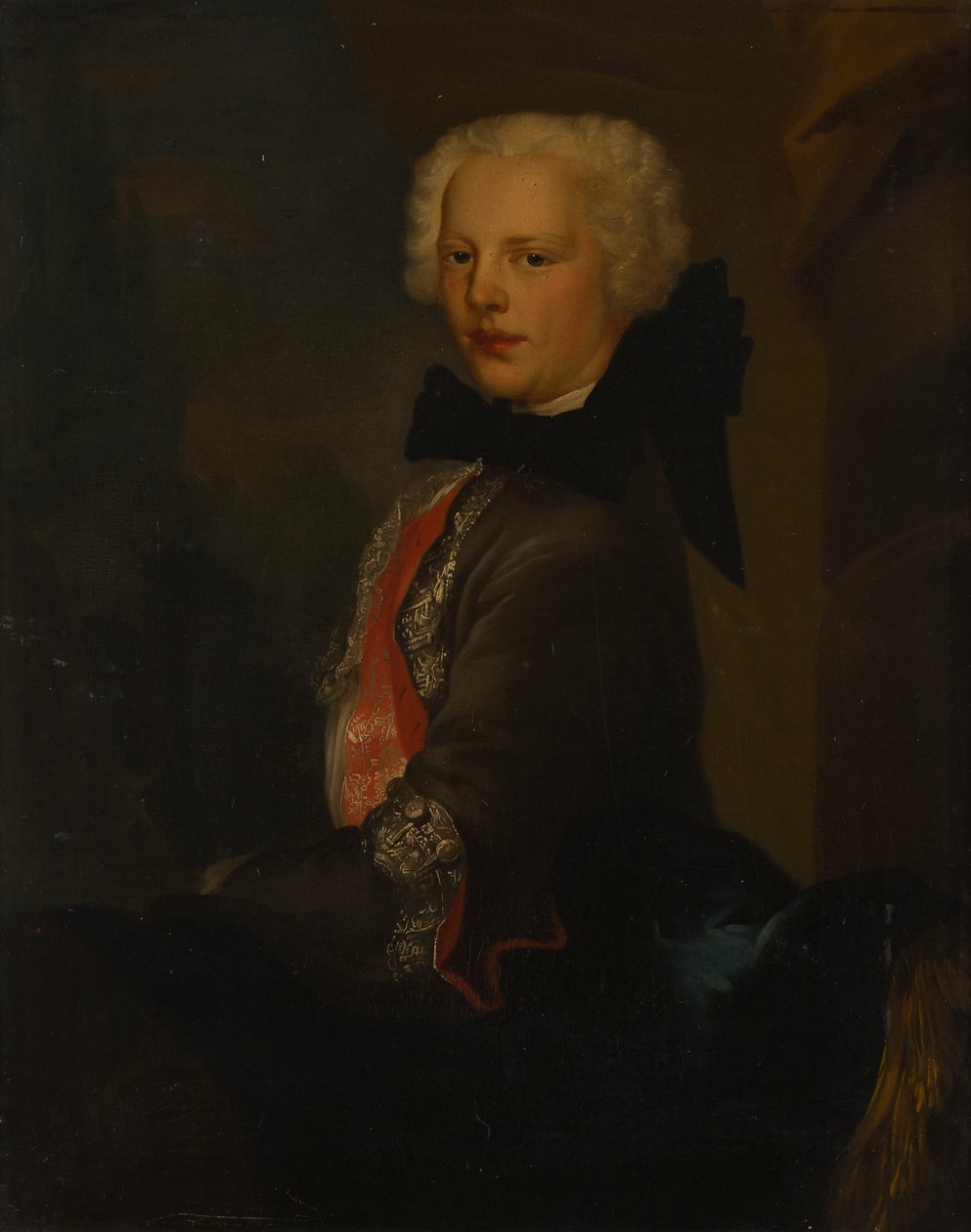 Portrett av en adelsmann (olje på lerret) av Louis Gabriel (attr.to) Blanchet