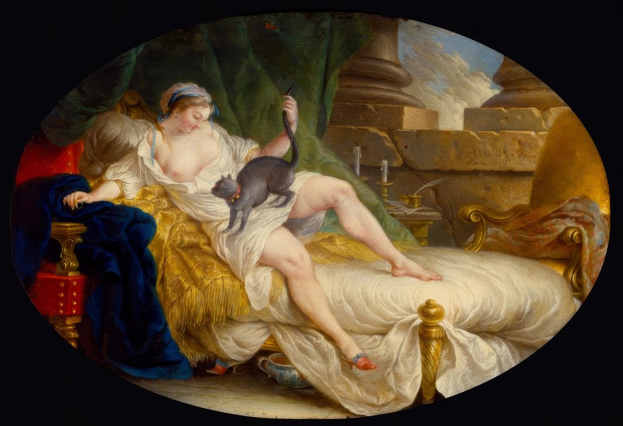 L.G.Blanchet, Julie oppdager at hun ble forlatt / 1759 av Louis Gabriel Blanchet