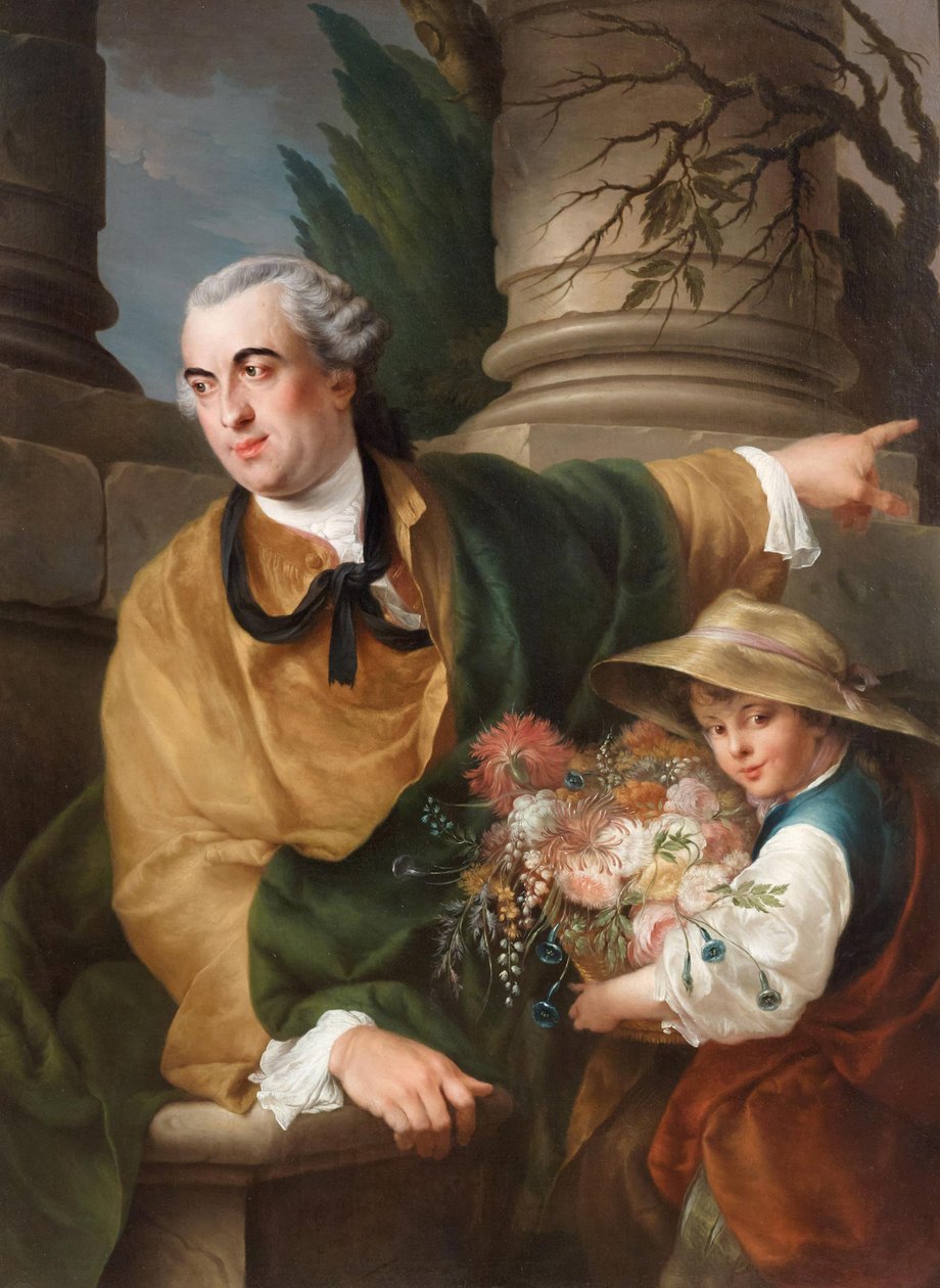 Portrett av Charles Claude Flahaut de La Billarderie, greve av Angiviller 1730-1809, 1760. av Louis Gabriel Blanchet