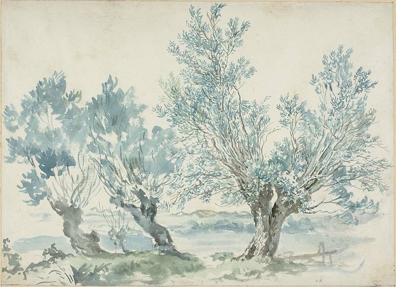 Tre piletrær av Louis Gabriel Moreau