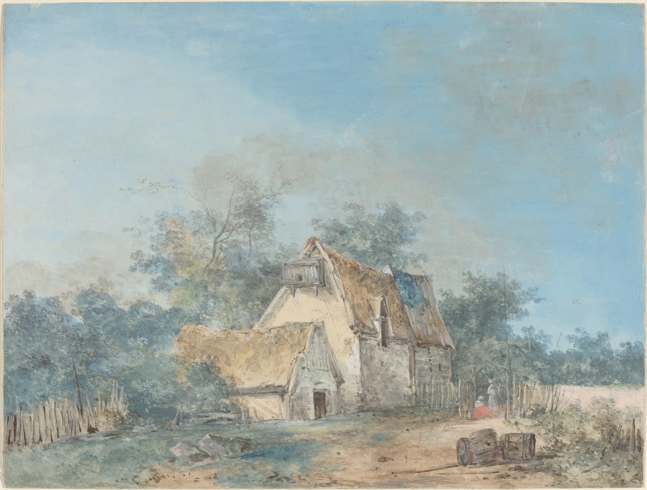 Landskap av Louis Gabriel Moreau the Elder