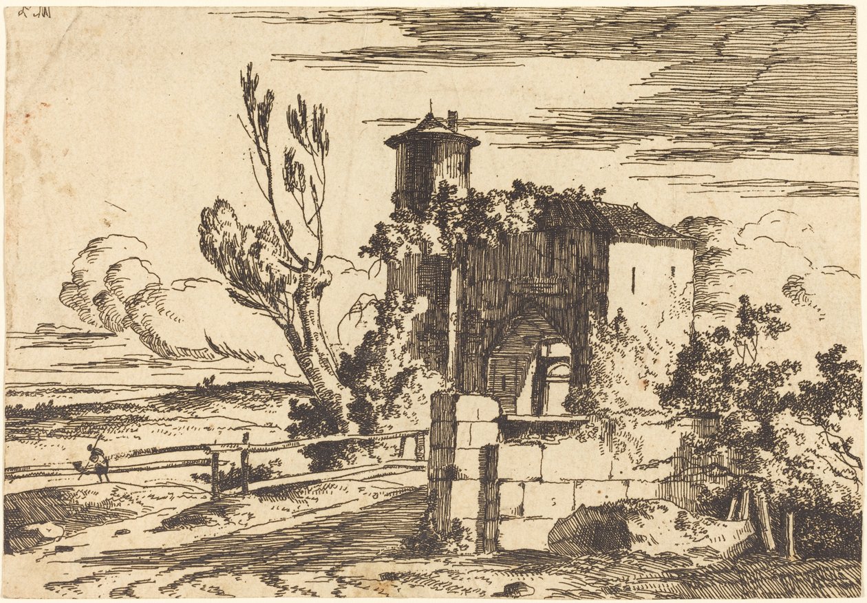 Monumental inngang av Louis Gabriel Moreau the Elder