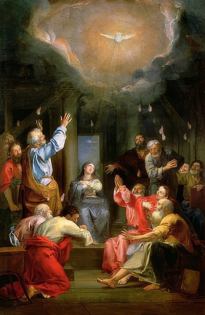 Den hellige ånds nedstigning (La Pentecôte) av Louis Galloche