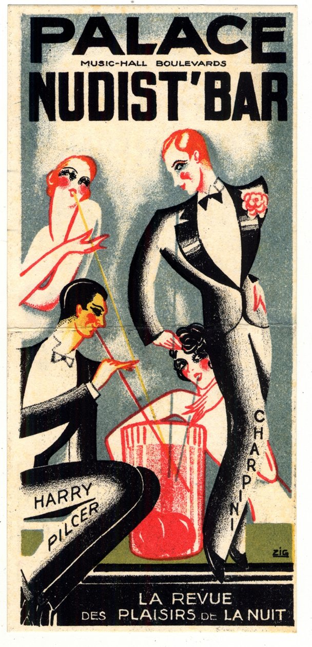 Palace Nudist Bar av Louis Gaudin Zig
