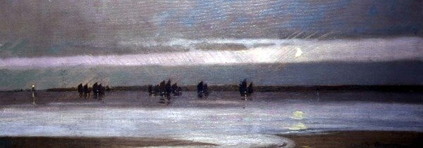 Tilbakevendende fiskeflåte fra Carbis Bay, ca. 1904 (olje på lerret) av Louis Grier