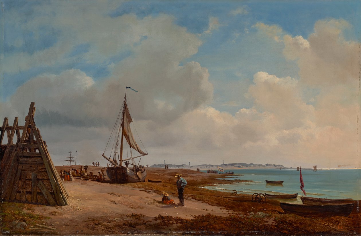 Elbe nær Blankenese av Louis Gurlitt