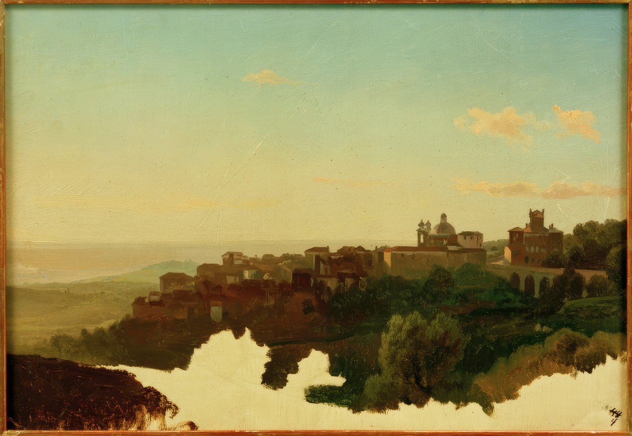 L.Gurlitt utsikt over Ariccia av Louis Gurlitt
