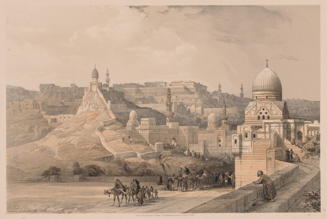 Egypt og Nubia: bind III - nr. 34, Kairos citadell, Mehemet Alis residens av Louis Haghe